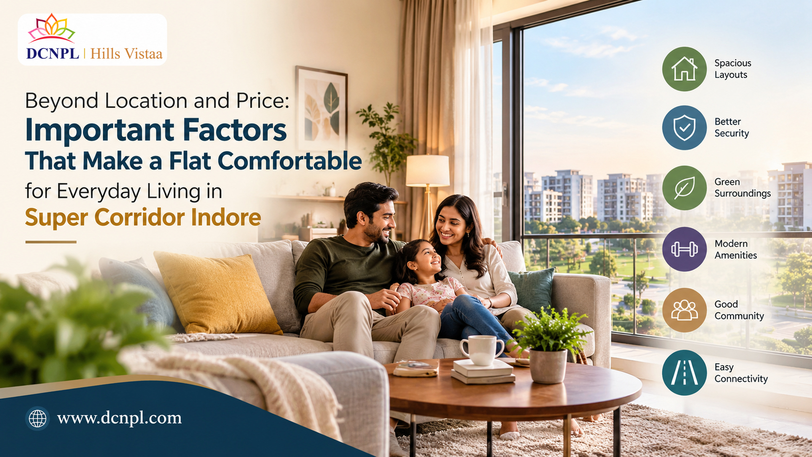Beyond Location and Price: Important Factors That Make a Flat Comfortable for Everyday Living in Super Corridor Indore
