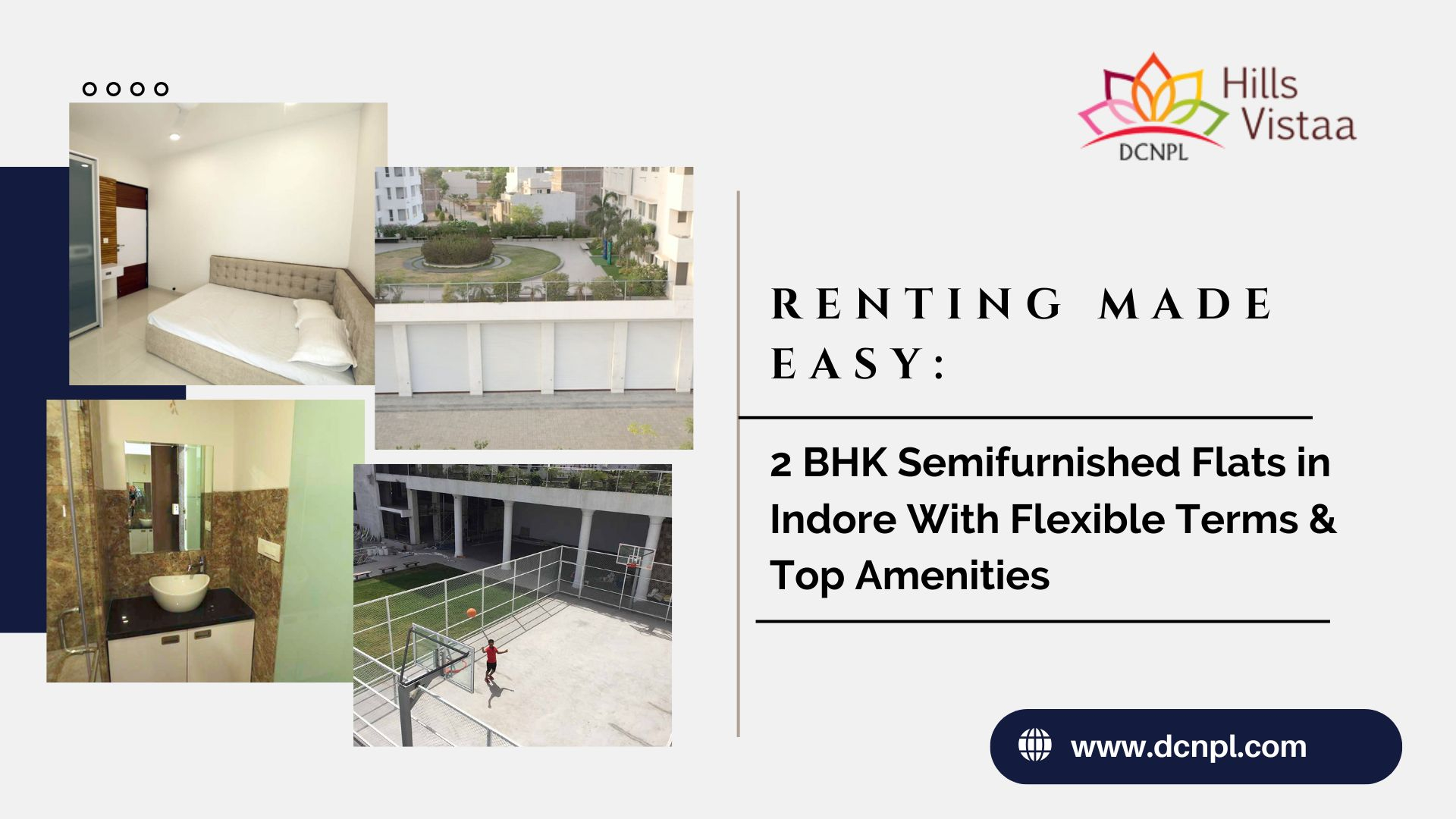 Renting Made Easy: 2 BHK Semifurnished Flats in Indore With Flexible Terms &amp; Top Amenities